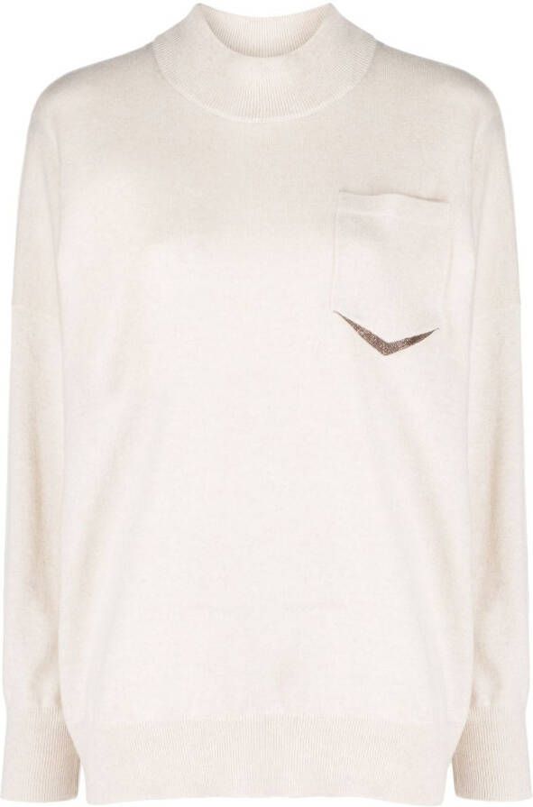 Brunello Cucinelli Kasjmier trui Beige
