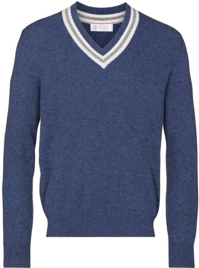 Brunello Cucinelli Kasjmier trui Blauw