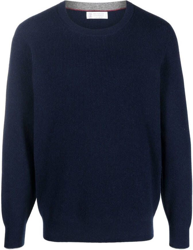 Brunello Cucinelli Kasjmier trui Blauw