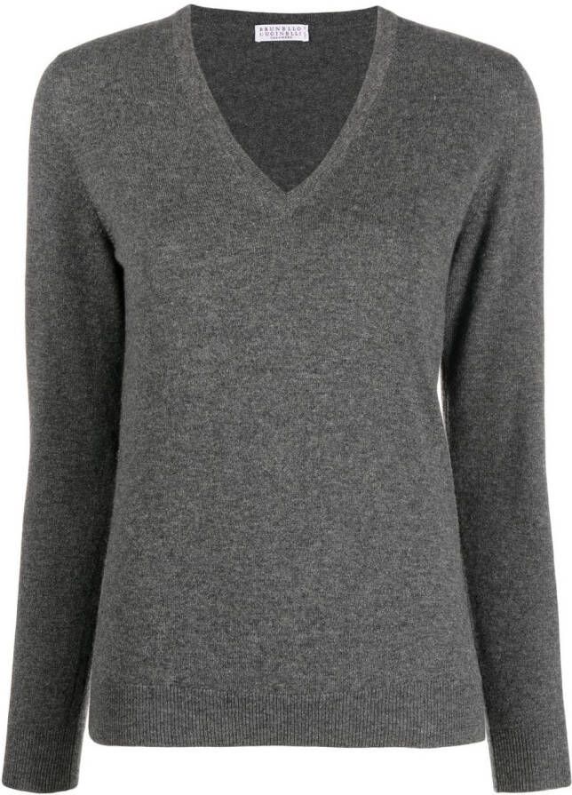 Brunello Cucinelli Kasjmier trui Grijs