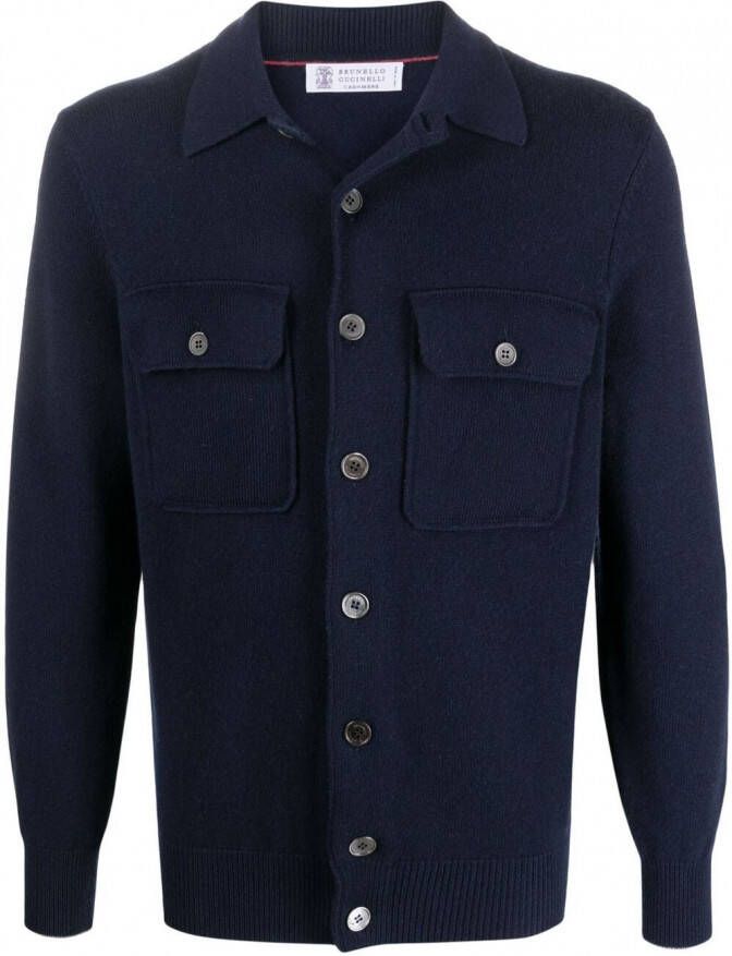 Brunello Cucinelli Kasjmier vest Blauw