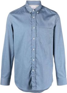 Brunello Cucinelli Katoenen overhemd Blauw
