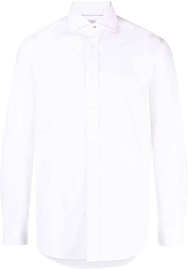 Brunello Cucinelli Katoenen overhemd Wit