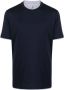 Brunello Cucinelli Katoenen T-shirt Blauw - Thumbnail 1