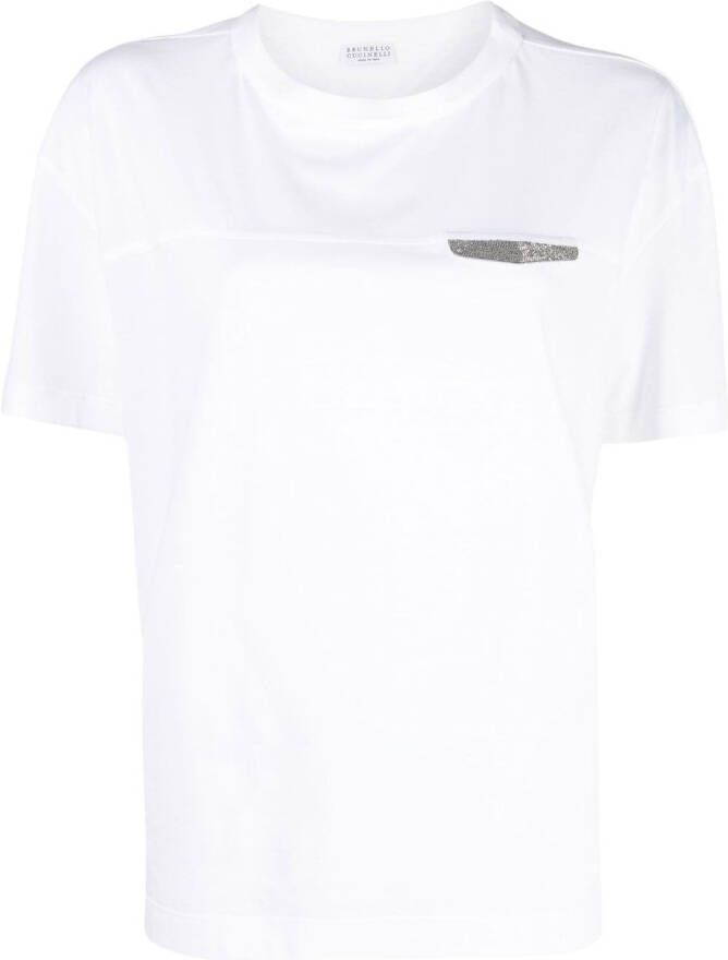 Brunello Cucinelli Katoenen T-shirt Wit