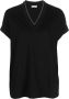 Brunello Cucinelli Katoenen T-shirt Zwart - Thumbnail 1