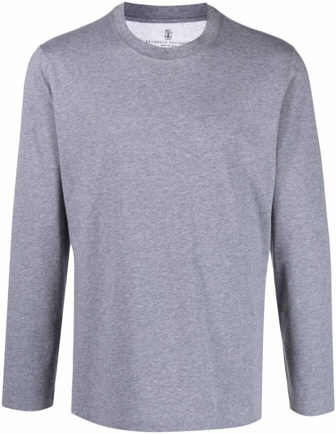 Brunello Cucinelli Katoenen top Grijs