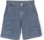 Brunello Cucinelli Kids Shorts met getailleerde taille Blauw - Thumbnail 1