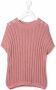 Brunello Cucinelli Kids Ribgebreide trui Roze - Thumbnail 1
