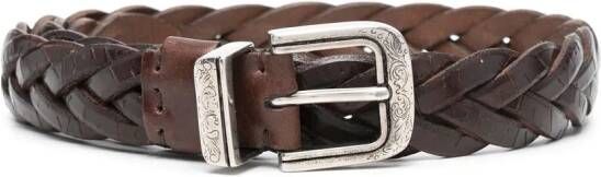 Brunello Cucinelli Kids Leren riem Bruin