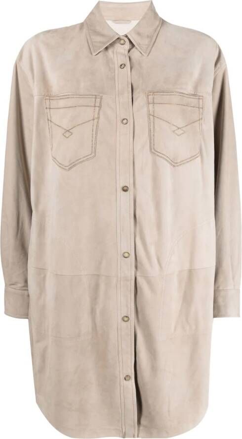 Brunello Cucinelli Lang shirtjack Beige