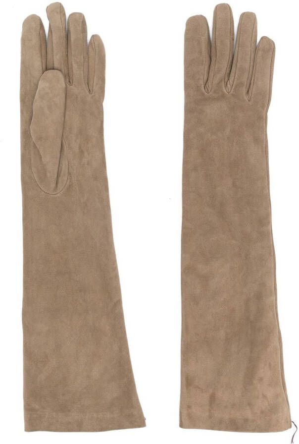 Brunello Cucinelli Lange handschoenen Groen
