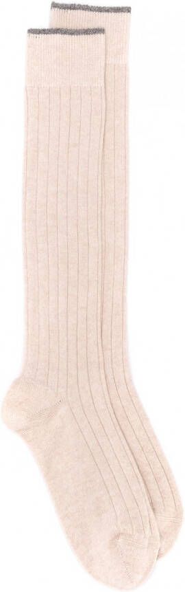 Brunello Cucinelli Lange sokken Beige