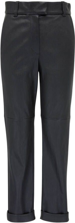 Brunello Cucinelli Leren broek Zwart
