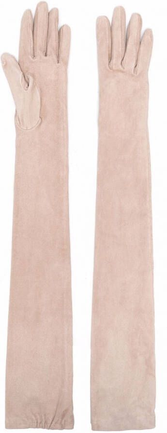Brunello Cucinelli Leren handschoenen Beige