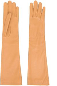 Brunello Cucinelli Leren handschoenen Oranje