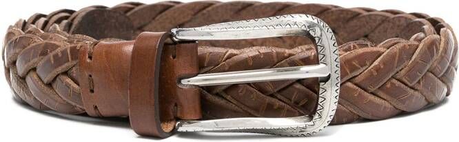 Brunello Cucinelli Leren riem Bruin