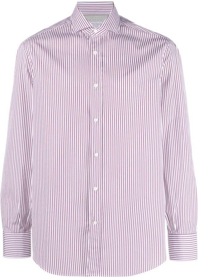 Brunello Cucinelli Katoenen overhemd Wit