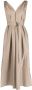 Brunello Cucinelli Maxi-jurk met ceintuur Beige - Thumbnail 1