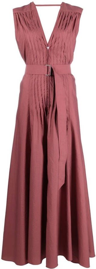 Brunello Cucinelli Maxi-jurk met ceintuur Roze