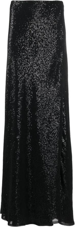 Brunello Cucinelli Maxi-rok met pailletten Zwart