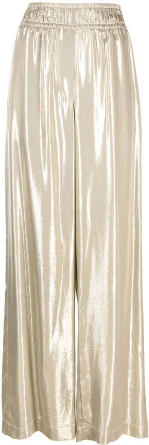 Brunello Cucinelli Metallic broek Goud