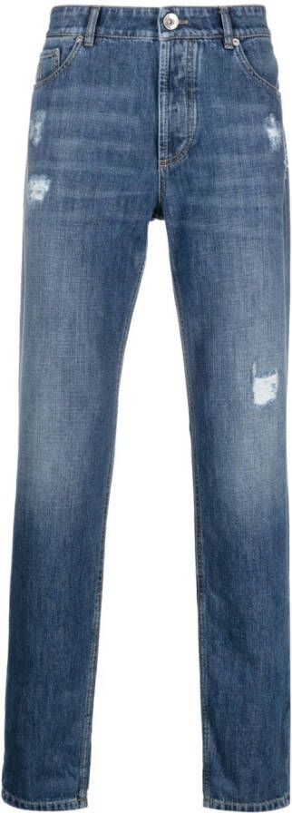 Brunello Cucinelli Katoenen jeans Blauw