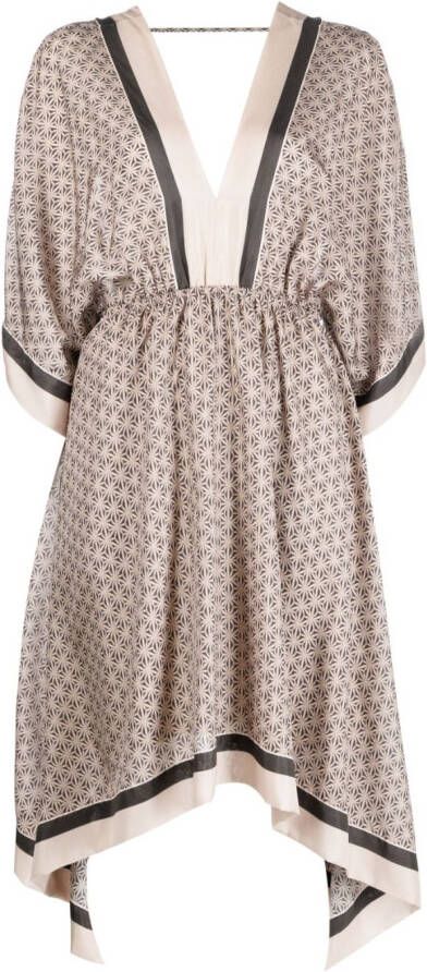 Brunello Cucinelli Mini-jurk met geometrische print C6901