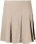 Brunello Cucinelli Mini-plooirok Bruin - Thumbnail 1