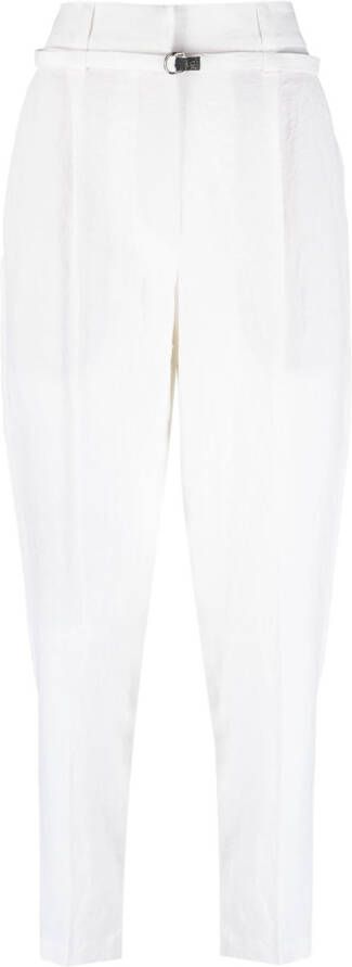 Brunello Cucinelli Pantalon met toelopende pijpen Wit
