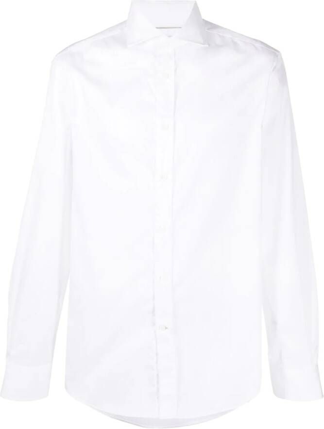 Brunello Cucinelli Overhemd met gespreide kraag Wit