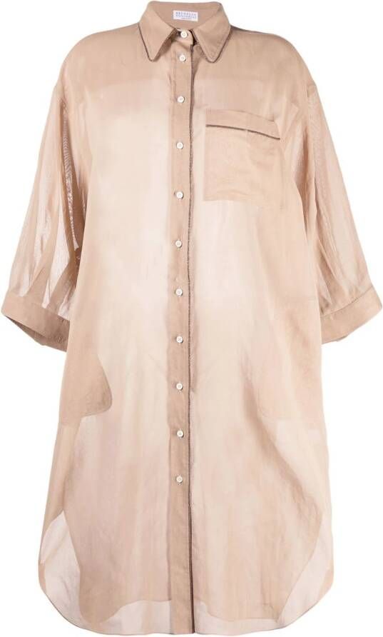Brunello Cucinelli Oversized blouse Beige