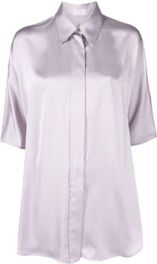 Brunello Cucinelli Button-down blouse Paars