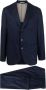 Brunello Cucinelli Pak met enkele rij knopen Blauw - Thumbnail 1