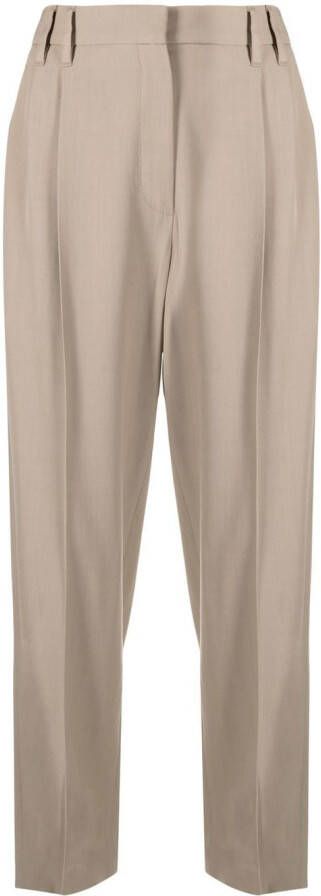 Brunello Cucinelli Pantalon van wolmix Beige