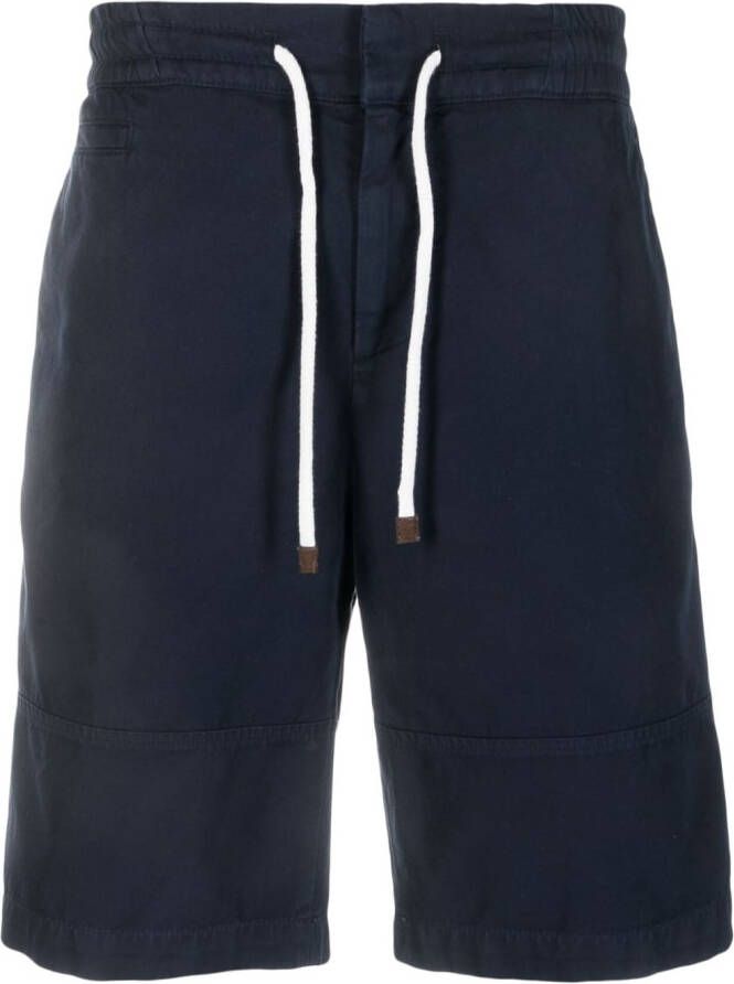 Brunello Cucinelli Effen bermuda shorts Blauw