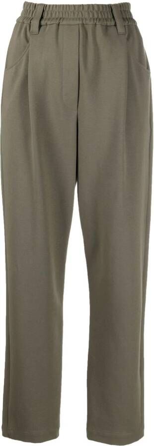 Brunello Cucinelli Geplooide broek Groen