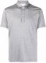 Brunello Cucinelli Poloshirt met contrasterende afwerking Grijs - Thumbnail 1