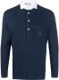 Brunello Cucinelli Poloshirt met geborduurd logo Blauw - Thumbnail 1