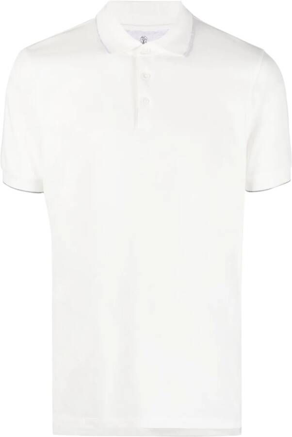 Brunello Cucinelli Poloshirt met knopen Wit