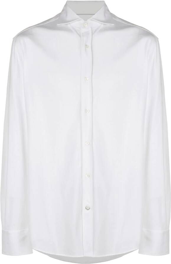 Brunello Cucinelli poplin overhemd Wit