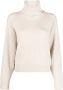 Brunello Cucinelli Geribbelde trui Beige - Thumbnail 1