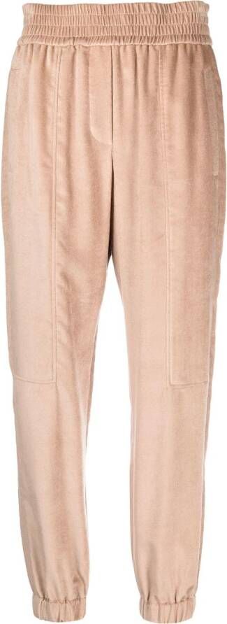 Brunello Cucinelli Ribfluwelen broek Beige