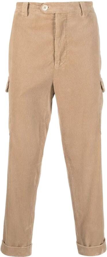 Brunello Cucinelli Ribfluwelen broek Beige