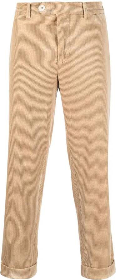 Brunello Cucinelli Ribfluwelen broek Beige