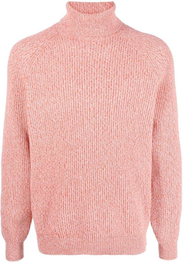 Brunello Cucinelli Ribgebreide trui Oranje