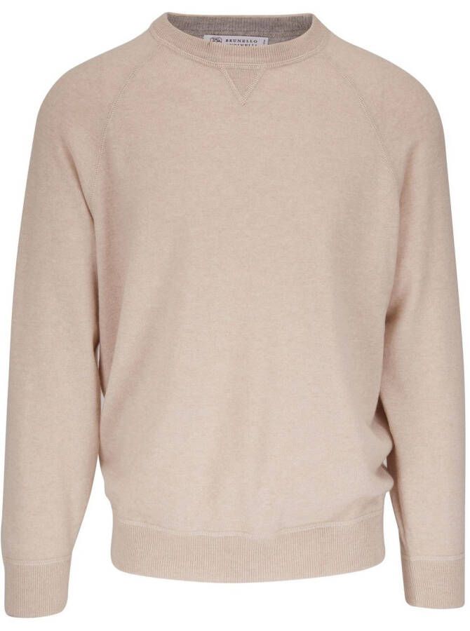 Brunello Cucinelli Gebreide trui Beige