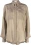 Brunello Cucinelli Semi-doorzichtige blouse Groen - Thumbnail 1