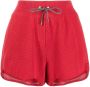 Brunello Cucinelli Shorts met trekkoord Rood - Thumbnail 1