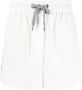 Brunello Cucinelli Shorts met trekkoord Wit - Thumbnail 1